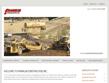 Tablet Screenshot of franklinconstruction.com